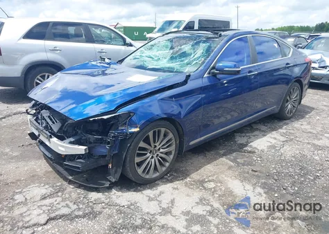 2015 Hyundai Genesis 5.0 from USA, damaged, VIN KMHGN4JF5FU044924